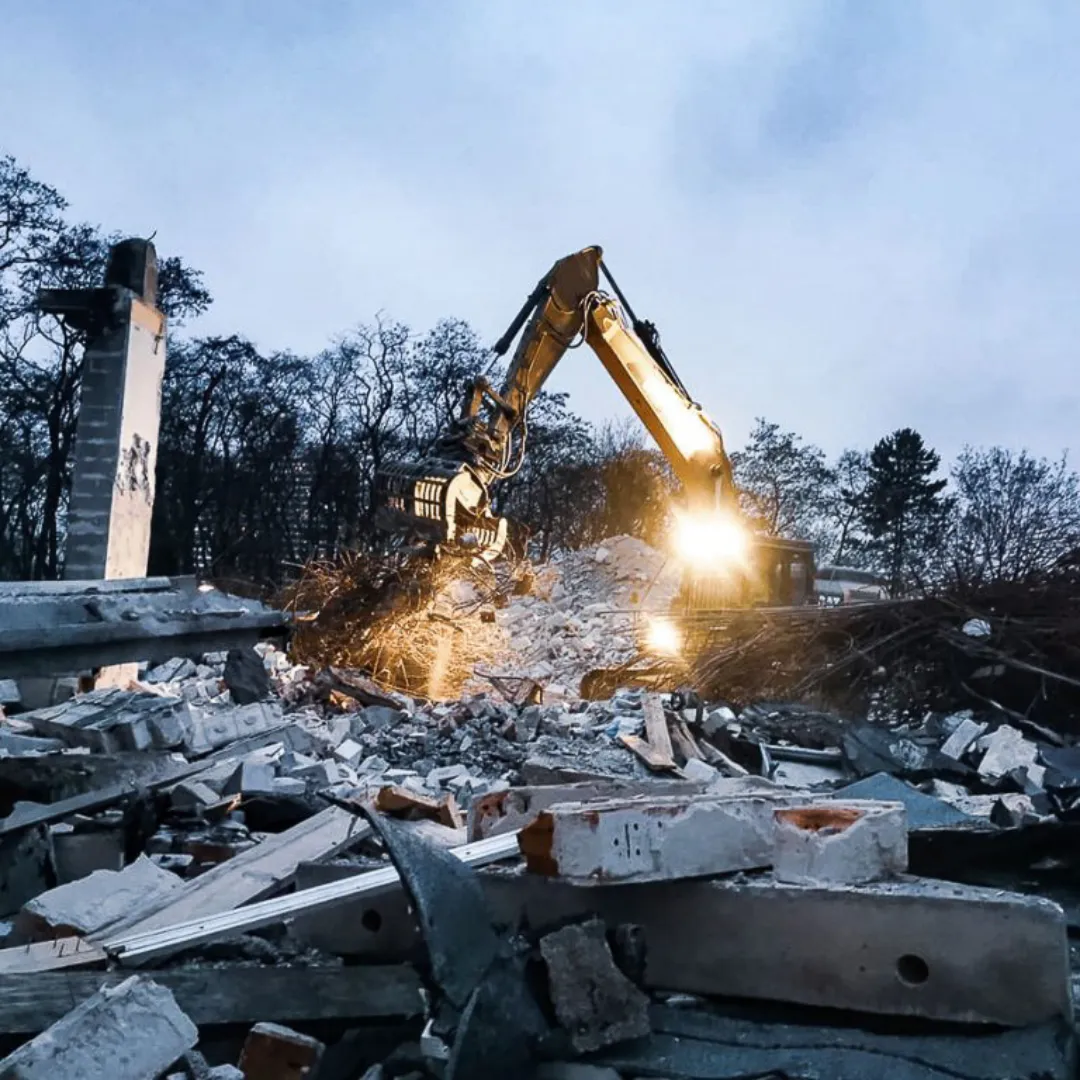 Abbruch Parkarkaden, Allee der Kosmonauten, Berlin-Marzahn